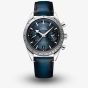 OMEGA Speedmaster 57 Co-Axial Master Chronometer Chronograph Blue Leather Strap Watch 332.12.41.51.03.001