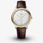 OMEGA Mens De Ville Prestige Master Chronometer Brown Leather Strap Watch 434.23.40.20.02.002