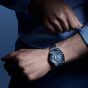 OMEGA Mens Seamaster Aqua Terra 150m Co-Axial Master Chronometer GMT Worldtimer Summer Blue Dial Watch 220.10.43.22.03.002
