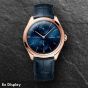 Ex-Display OMEGA Mens De Ville Tresor Rose Gold Leather Strap Watch 435.53.40.22.03.001