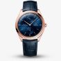OMEGA Mens De Ville Tresor Rose Gold Leather Strap Watch 435.53.40.22.03.001