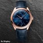 Ex-Display OMEGA Mens De Ville Tresor Rose Gold Leather Strap Watch 435.53.40.22.03.001