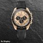Ex-Display OMEGA Speedmaster Moonwatch Chronograph Rubber Strap Watch 310.62.42.50.99.001
