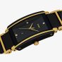 Rado Mens Integral Diamonds Gold Tone Black Watch R20204712