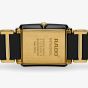 Rado Mens Integral Diamonds Gold Tone Black Watch R20204712