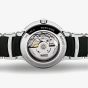 Rado Mens Centrix Automatic Open Heart Black and Silver Ceramic Bracelet Watch R30178152
