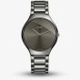 Rado Mens True Thinline Quartz Grey Ceramic Bracelet Watch R27955122 L