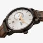 Rado Mens DiaMaster Automatic Power Reserve Brown Leather Strap Watch R14140026