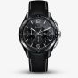 Rado Mens HyperChrome Automatic Chronograph Black Leather Strap Watch R32121155
