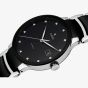 Rado Mens Centrix Diamonds Automatic Black and Silver Ceramic Bracelet Watch R30941752