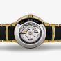 Rado Centrix Automatic Open Heart Two Tone Skeleton Dial Ceramic Bracelet Watch R30180162