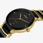 Rado Centrix Diamonds Black Gold Plated Ceramic Bracelet Watch R30022712