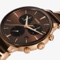Rado Mens Centrix Quartz Chronograph Brown Dial Watch R30212302