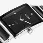 Rado Mens Integral Diamonds Black & Silver Square Dial Watch R20255712