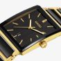 Rado Mens Integral Black & Gold Square Dial Watch R20256162