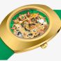 Rado Mens Limited Edition Diastar Original Gold Plated Green Rubber Strap Watch R12166309