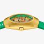 Rado Mens Limited Edition Diastar Original Gold Plated Green Rubber Strap Watch R12166309