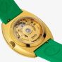 Rado Mens Limited Edition Diastar Original Gold Plated Green Rubber Strap Watch R12166309