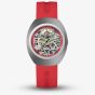 Rado Mens Limited Edition Diastar Original Red Rubber Strap Watch R12169409
