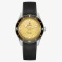 Rado Ladies Captain Cook Gold Dial Bracelet Watch R32223258