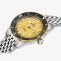 Rado Ladies Captain Cook Gold Dial Bracelet Watch R32223258