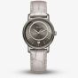 Rado Ladies DiaMaster Diamonds Quartz Silver Leather Strap Watch R14064715
