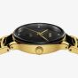Rado Ladies Centrix Diamonds Black Gold Plated Ceramic Bracelet Watch R30025712