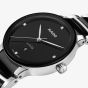Rado Ladies Centrix Diamonds Black Ceramic Watch R30026712