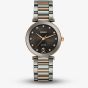 Rado Ladies LaCouple Ceramic Grey Rose Gold Diamond Dial Watch R22241703