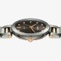 Rado Ladies LaCouple Ceramic Grey Rose Gold Diamond Dial Watch R22241703