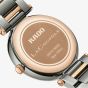 Rado Ladies LaCouple Ceramic Grey Rose Gold Diamond Dial Watch R22241703