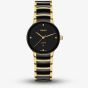 Rado Ladies Centrix Diamonds Black & Gold Ceramic Bracelet Watch R30025712