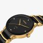 Rado Ladies Centrix Diamonds Black & Gold Ceramic Bracelet Watch R30025712