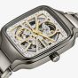 Rado Mens True Square Silver Sparkling Skeleton Dial Watch R27083722