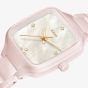 Rado Ladies True Square Diamonds Pink Ceramic Bracelet Watch R27181902