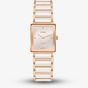 Rado Ladies Integral Diamonds Square White Mother Of Pearl Dial Watch R20251902
