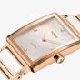 Rado Ladies Integral Diamonds Square White Mother Of Pearl Dial Watch R20251902
