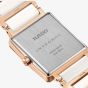 Rado Ladies Integral Diamonds Square White Mother Of Pearl Dial Watch R20251902