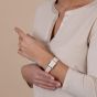 Rado Ladies Integral Diamonds Square White Mother Of Pearl Dial Watch R20251902