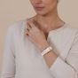 Rado Ladies Integral Diamonds Square White Mother Of Pearl Dial Watch R20251902