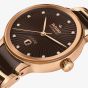 Rado Ladies Centrix Automatic Diamonds Brown Dial Rose Gold Tone Bracelet Watch R30019732
