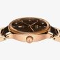 Rado Ladies Centrix Automatic Diamonds Brown Dial Rose Gold Tone Bracelet Watch R30019732
