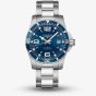 Longines Mens HydroConquest Automatic Blue Dial Bracelet Watch L3.742.4.96.6