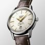 Longines Mens Flagship Heritage Brown Leather Strap Watch L4.795.4.78.2
