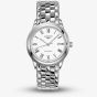Longines Mens Flagship White Dial Bracelet Watch L4.974.4.11.6