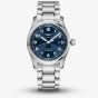 Longines Mens Spirit Blue Bracelet Watch L3.811.4.93.6