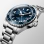 Longines Hydroconquest Gmt Silver & Blue Dial Watch L3.790.4.96.6