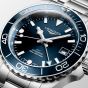 Longines Hydroconquest Gmt Silver & Blue Dial Watch L3.790.4.96.6
