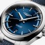 Longines Mens Conquest Blue Rubber Strap Watch L3.720.4.92.9
