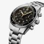 Longines Mens Spirit Pilot Flyback Stainless Steel Bracelet Watch L3.721.4.53.6